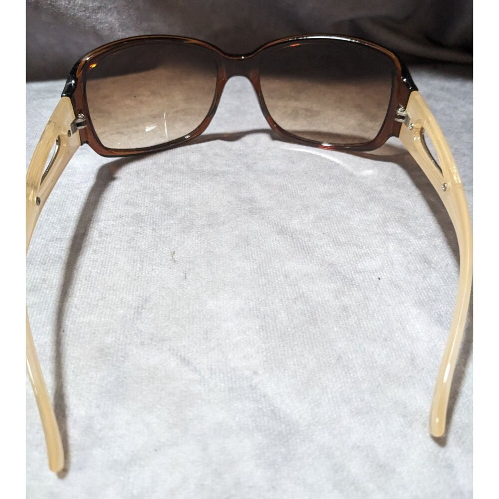 Esprit Brown And Beige Sunglasses With Teardrop Cutouts - Picture 5 of 9